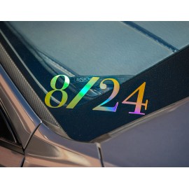 Kobe Bryant 8/24 24k Gold Oilslick Rainbow Decal Sticker, Mamba 4 Life