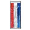 Pkgd 1-Ply FR Metallic Table Skirting (red, silver, blue) Party