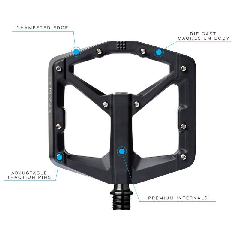 CRANK BROTHERS MTB Flat Pedal Stamp 3 Magnesium Body L