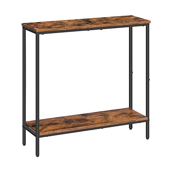 HOOBRO 29.5 Inches Console Table, Narrow Entryway Table with Shelf,