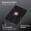 acegoo 12V Dimmer Switch, Push Button Red Ring Light High