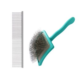 Extra Long Pin(31mm) Dog Grooming Brush Haired Dogs & Pet Comb Value Kit,Dog Brushes for Goldendoodle, Labradoodle, Poodles - Pet Hair Brush for Medium & Long Haired Dogs