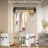 XL-31.5'' Wall Mounted Clothes Drying Rack, 130 lbs Large Capacity