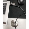 QWORK Laptop Cable Lock Anchor, 10 Pack Steel Desk Mount