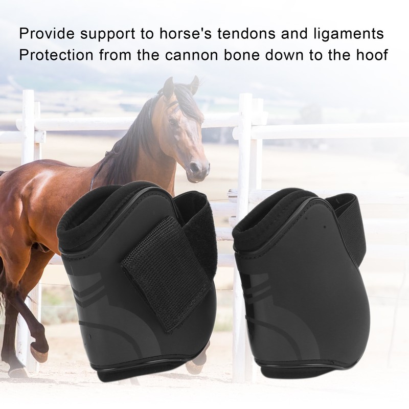 4pcs Horse Tendon Boots Protective Lightweight and Adjustable Boots for
