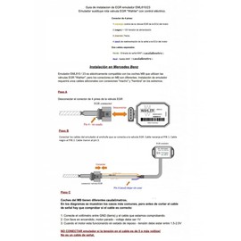 TBVPARTS Electric EGR Valve Annular Emulator 7353D EGR Valve A6461400460 EGR Valve Emulator for 200/220/270/400 CDI Override Egr Valve 270/400 CDI 6461400860 7.248860 09.37 .0