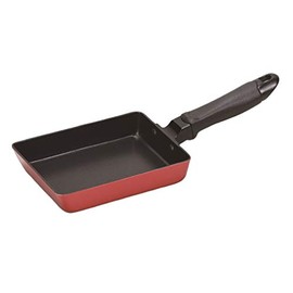 Pearl Metal HB-5059 Tamagoyaki 5.1 x 7.1 inches (13 x 18 cm), Induction Compatible, Fluorine Hard Processing, Ultimate Tool, Red