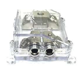 Sky High Car Audio 1/0 to 4 ga Waterproof ANL Fused Distribution Block with Dual ANL Fuse Holder