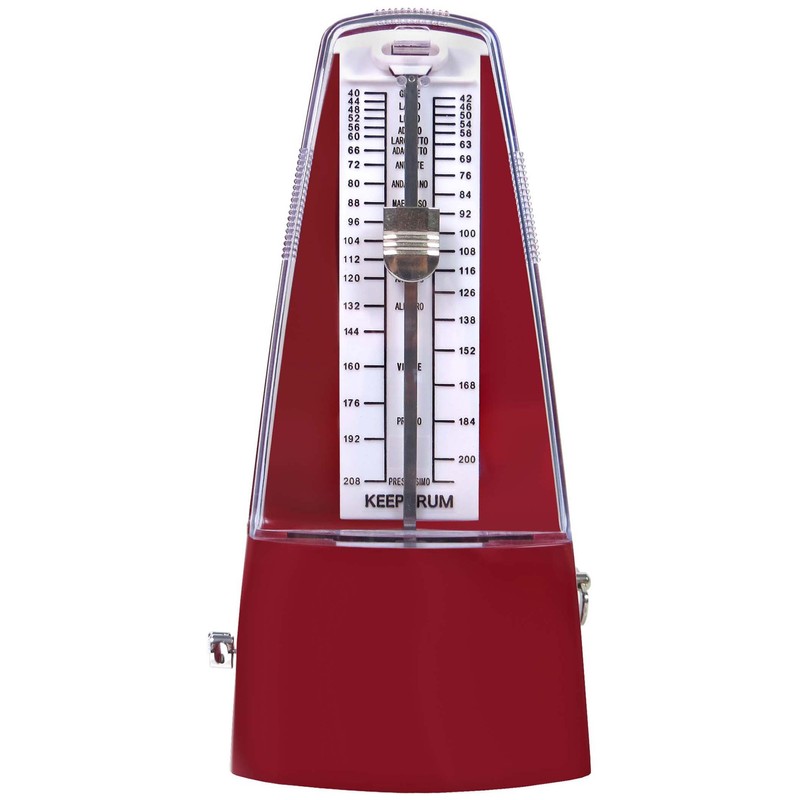 keepdrum GMPL RD Mechanical Metronome with Bell Clock Wind Up