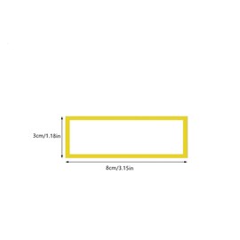 54 Pieces Magnetic Dry Erase Labels Name Plate Tags Flexible Magnetic Label Stickers for Whiteboards Refrigerator Crafts (8x3cm)