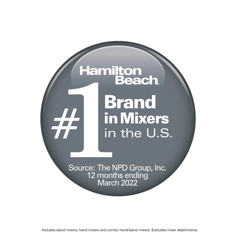 Hamilton Beach Classic Stand and Hand Mixer, 4 Quarts, 6
