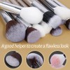 Brochas Maquillaje Profesional Piezas Kit Sintético Sombras Ojos Polvo Base