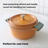 Carrotez Silicone Pot Holders, Heat Resistant Pot Handle Covers for