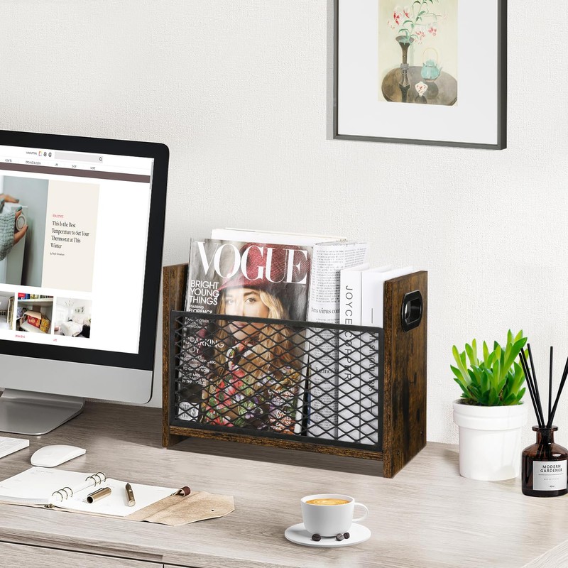 YINMIT Magazine Holder,Magazine Rack Floor,Magazine Storage Basket,File Holder Organizer,Folder Organizer