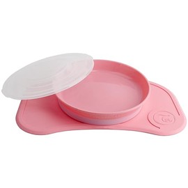 Twistshake Juego de Alimentación de Bebé Click-Mat Mini | Plato Antideslizante y Mantel Individual de Alimentación | Plato para Bebé y Niños | Libre d