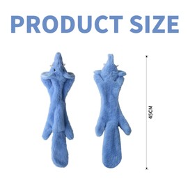 technodry Interactive Dog Toys – No Stuffing Elephant Dog Toy with Squeaker & Crinkle Sound, Plush Durable Chew Toy for Teeth Cleaning, Puppy Teething & Play, Interactive Toys for Dogs