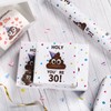 WRAPAHOLIC Funny 30th Birthday Wrapping Paper - Mini Roll -