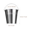 STOBOK 6pcs Serving Buckets Mini Metal Bucket for Icing French