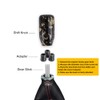 muge racing Gear Shift Knob,Universal Carbon Fiber Forged Pattern Car