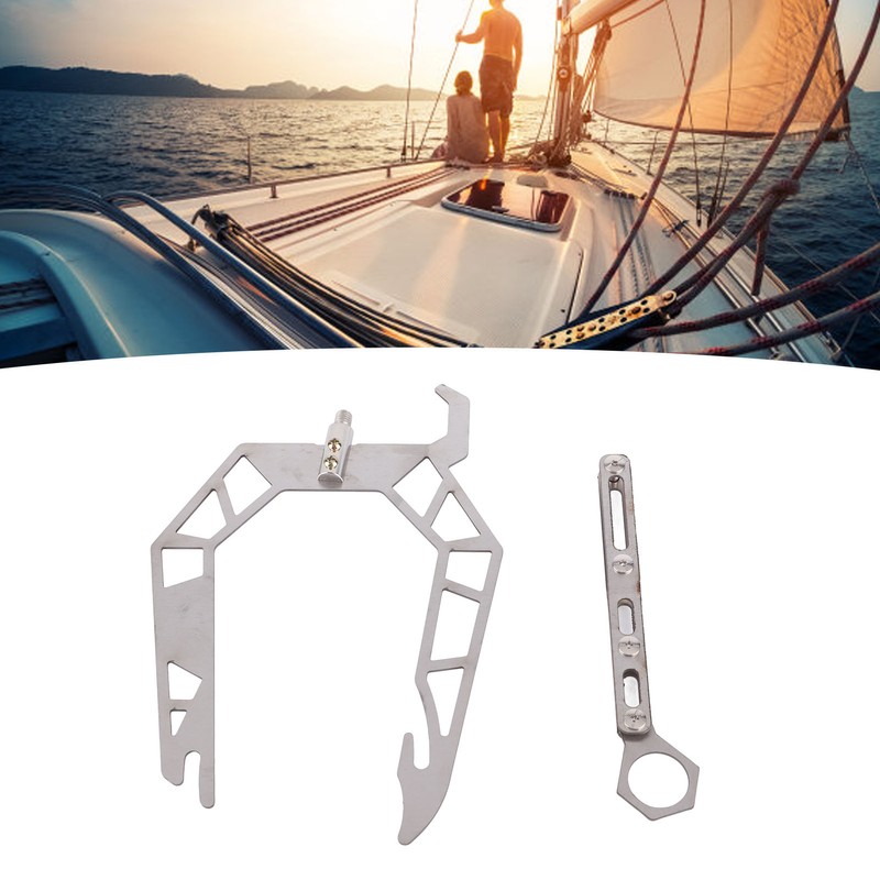 U Type Mooring Rope Threader Stainless Steel Dock Hook Cable
