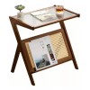 Mesa De Centro Minimalista Cristal Moderna Sala Elegante Oro Mese