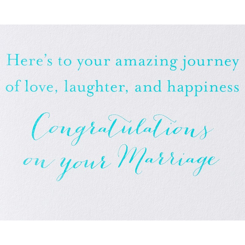 Papyrus Wedding Card (To Your Amazing Journey)
