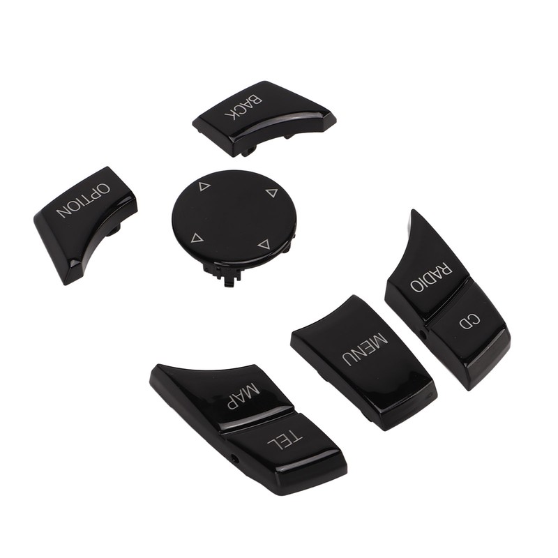 6pcs Multimedia Control Button Multifunction Piano Black Plug and Play