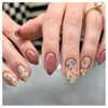 Domiya Nail Tips, 24 Pieces, Ballet, Popular, Nail Stickers, Cute