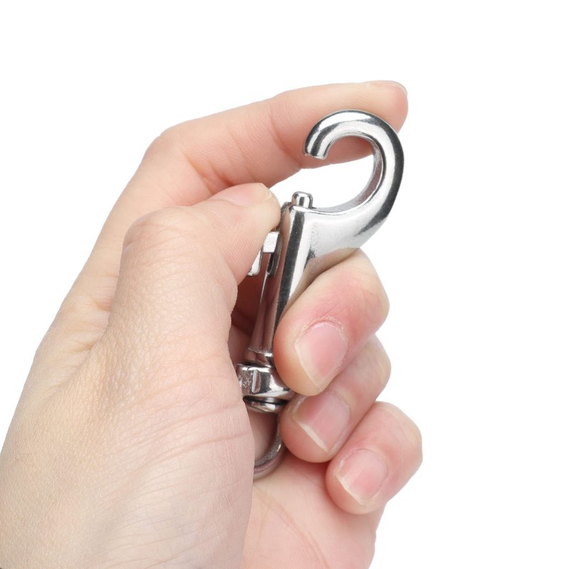 Single Ended Swivel Snap Hooks, 316 Stainless Steel Swivel Eye