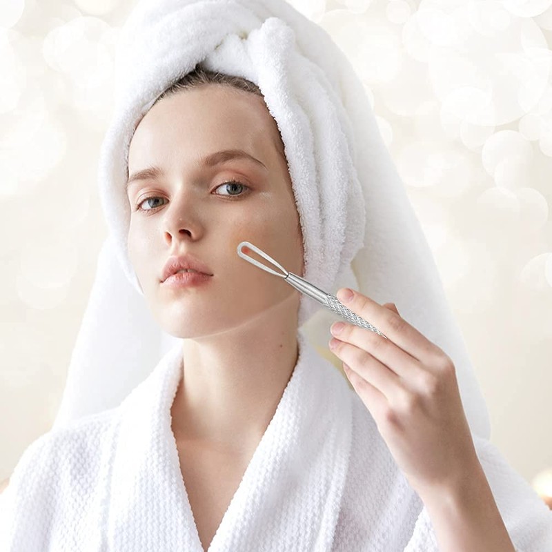 Professional Blackhead and Blemish Remover -Pimple Comedone Removal 2-in-1 Extractor