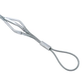 KATSU Cable Pulling Grip Socks for 101-115mm Cable, 1800mm Length Single Hook Galvanized Steel Anti-Slip Cable Wire Traction Sleeve Flexible Mesh Puller Rope Cable Sock