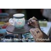 Polish Pottery Utensil Holder - Maraschino