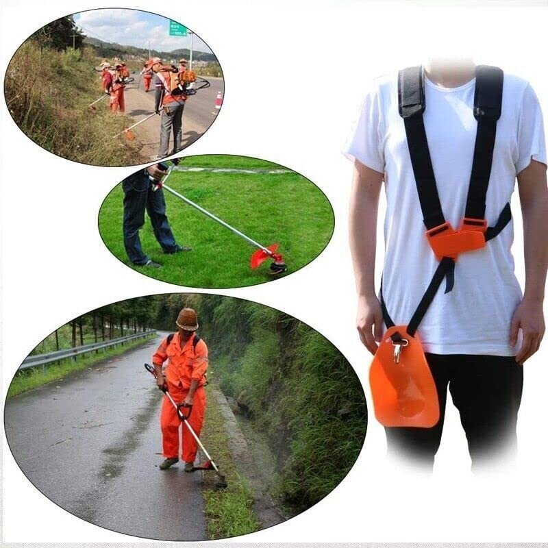 AIMALL Adjustable Double Shoulder Strap Harness for Brushcutter and Trimmers