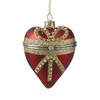 Heaven Sends Red & Gold Heart Casket Bauble