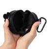COX SPORTIF LG4FBZ11L BK00 Ball Holder, 3 Pieces, Heart Carabiner