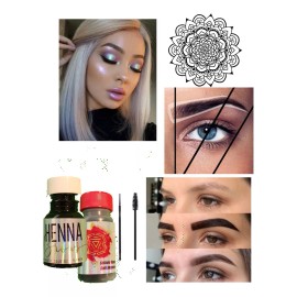 Hena magic brow Kit Hena Hd  Ceja Rinde 100 Semipermanent Tipo Microblading