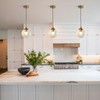 KCO Lighting Mid Century Modern Pendant Chandelier Amber Glass Hanging