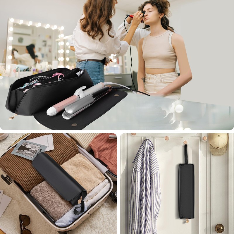 SS Hair Tools Travel Bag and Heat Resistant Mat for