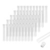 50-Pack Plastic Test Tubes with Push Caps, 5ml Reusable Clear