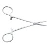 Hergom Mosquito Pinza Curva 12 Cm Acero Inoxidable