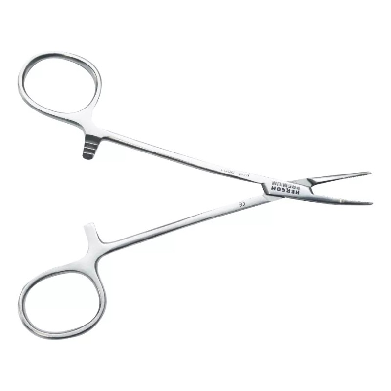 Hergom Mosquito Pinza Curva 12 Cm Acero Inoxidable