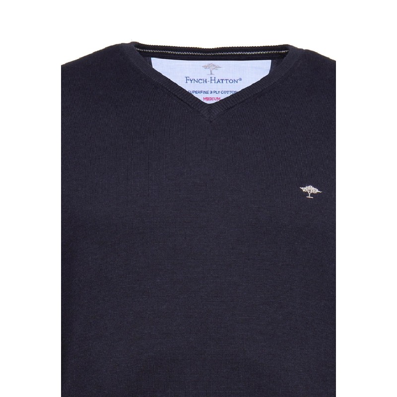 FYNCH-HATTON Men's V-Neck Pullover - Regular Fit xl