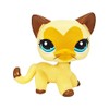 CFCLLBR #3573 Mini Pet Toys Brown Heart Face Short Hair