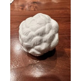 Crate & Barrel White Ceramic Artichoke Centerpiece Bowl Filler New sculpture