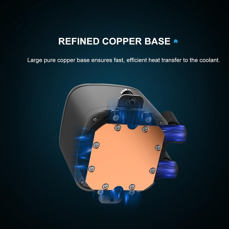 SAMA L70 240 AIO Liquid CPU Cooler, Infinity Mirror Water