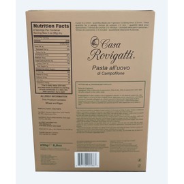 Fettuccine with Chilli Pepper Egg Gourmet Pasta (Pack of 4) - Italian Fettuccine Al Pepperoncino Pasta Di Campofilone- Imported Italian Egg Pasta- 8.8 ounces / 250 grams