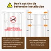 56"Extra Tall Pet Gate, 29.5-33.5"Wide, Auto Close Gate for Dog/Cat,