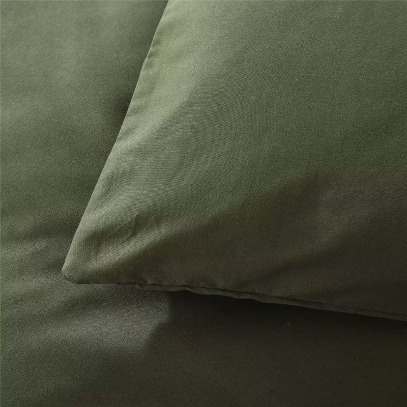 Ruccit Pillowcases 2 Pack Army Green Pillowcases Soft Brushed Microfiber