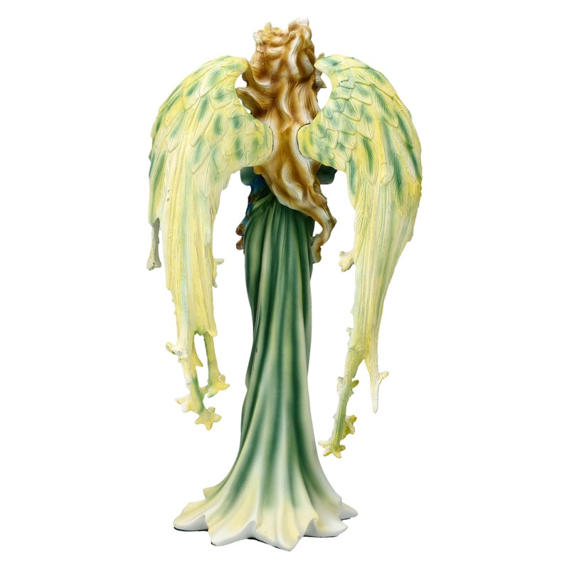 Pacific Giftware Fairy Angel Figurine Teao with Peacock, 23.5 cm,