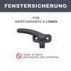 3D-Druck Camper Set of 2 Window Lock in Black/Burglary Protection/Locking